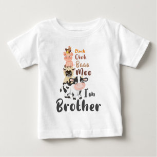 Landtiere erste Geburtstags Matching Brother Baby T-shirt