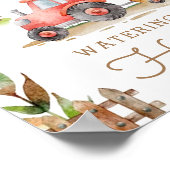 Landtiere erste Geburtstagsparty Wasserloch Poster (Ecke)