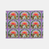 Landtiere Fleecedecke (Vorderseite (Horizontal))