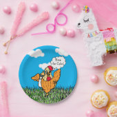 Landtiere Funny Rooster Kinderdusche sein Junge Pappteller (Party)