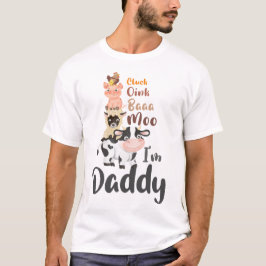 Landtiere Geburtstagsfamilie Matching Daddy Vater T-Shirt