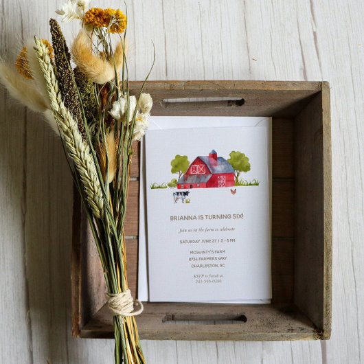 Landtiere Geburtstagsfeier Einladung