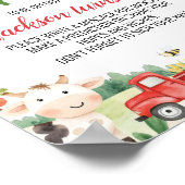 Landtiere Geburtstagsfeier Kapselunterschrift Poster (Ecke)