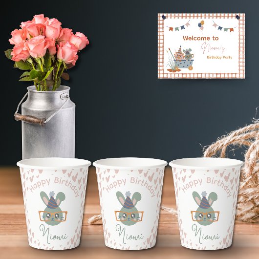 Landtiere Geburtstagskinder-Party Pappbecher