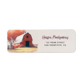 Landtiere Geburtstagspartei Rücksendeadresse (Vorne)