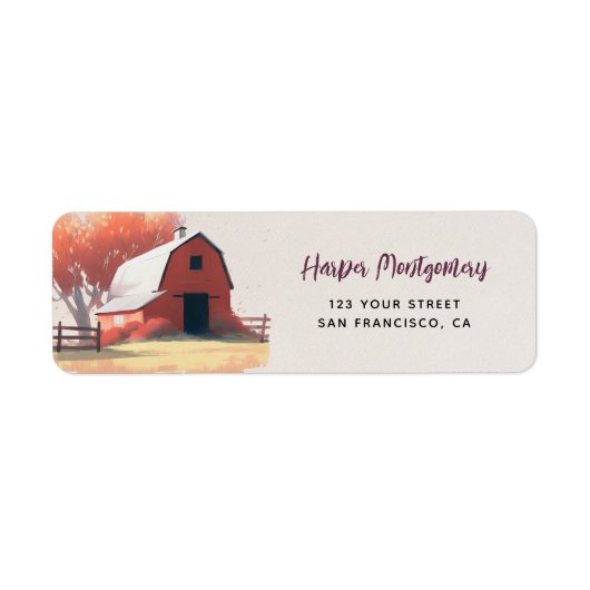 Landtiere Geburtstagspartei Rücksendeadresse (Vorne)