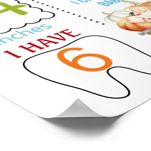 Landtiere Geburtstagszeichen Poster (Ecke)