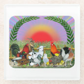 Landtiere Glasuntersetzer (Vorderseite)