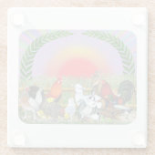 Landtiere Glasuntersetzer (Rückseite)