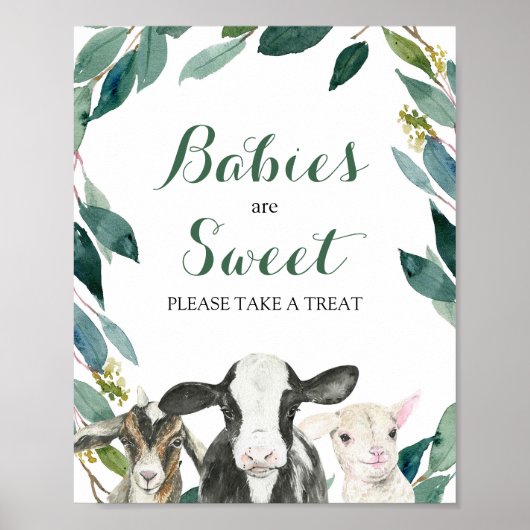 Landtiere Grünpflanzen Bitte nehmen Sie ein Lecker Poster (Vorne)