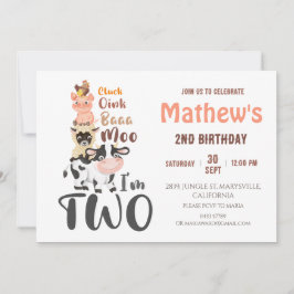 Landtiere Heilige Kuh Erster 1. Geburtstag Einladung