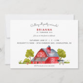 Landtiere Horizontal Geburtstagsfeier | Einladung (Vorderseite)