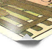 Landtiere Illustriert Alphabet Fotodruck (Ecke)