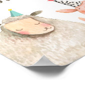 Landtiere Junge Geburtstagspartei Barnyard Poster (Ecke)