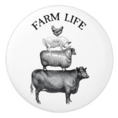 Landtiere Keramikknauf (Vorderseite)