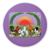 Landtiere Keramikknauf (Vorderseite)