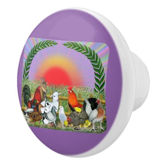 Landtiere Keramikknauf (Rechts)