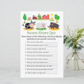 Landtiere Kinderzimmer Rhyme Quiz Kinderduschenspi (Stehend Vorderseite)