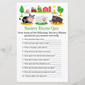 Landtiere Kinderzimmer Rhyme Quiz Kinderduschenspi (Vorderseite)
