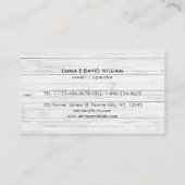 Landtiere Kühe Schweinefleisch Wasserfarbe Visitenkarte (Rückseite)