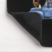 Landtiere Kühe Schweineziege Hühnerfarm LKW Ameri Mousepad (Ecke)