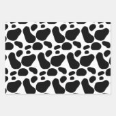 Landtiere & Kuhmuster Weißer Geburtstag Geschenkpapier Set (Vorderseite 2)