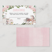 Landtiere Mädchen Duschdieger-Gewinnkarten Begleitkarte (Vorne/Hinten)