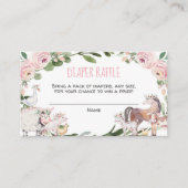 Landtiere Mädchen Duschdieger-Gewinnkarten Begleitkarte (Vorderseite)