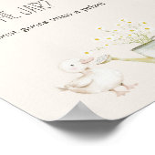 Landtiere Meadow Baby Duess Guess Game Sign Poster (Ecke)