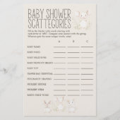 Landtiere Meadow Baby Shooting Scattegories Game Flyer (Vorne)