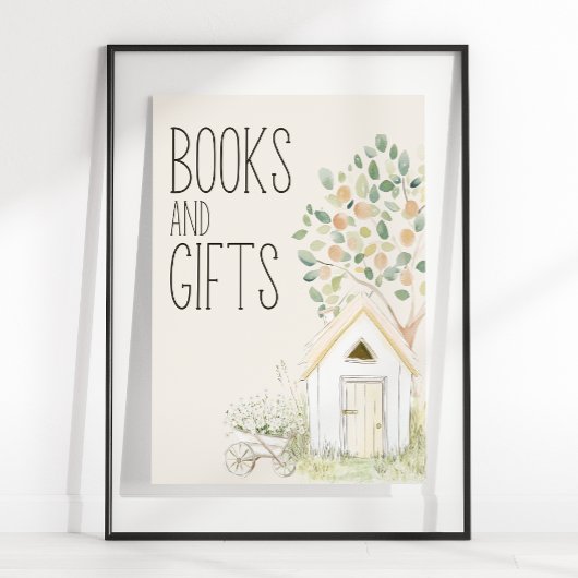 Landtiere Meadow Baby Shower Books Geschenke Schil Poster