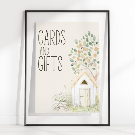 Landtiere Meadow Baby Showkarten Geschenke Schild