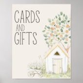 Landtiere Meadow Baby Showkarten Geschenke Schild (Vorne)