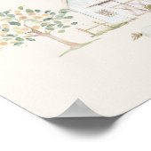 Landtiere Meadow Friends Babyduschzeichen Poster (Ecke)