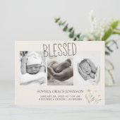 Landtiere Meadow Friends Kinderankündigung Einladung (Stehend Vorderseite)