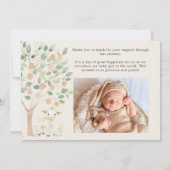 Landtiere Meadow Friends Kinderankündigung Einladung (Rückseite)