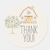 Landtiere Meadow Friends Kinderdusche Runder Aufkleber (Vorderseite)