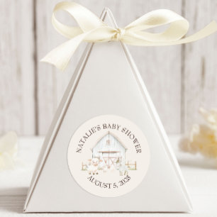 Landtiere Meadow Friends Kinderdusche Runder Aufkleber