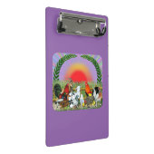 Landtiere Mini Klemmbrett (Schrägansicht)