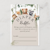 Landtiere Moderne Babydusche Windeln Begleitkarte (Vorderseite)