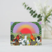 Landtiere Postkarte (Stehend Vorderseite)