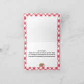 Landtiere Red Barn Geburtstag Danke Karte (Innenseite)