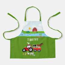 Landtiere & Red Tractor Barnyard Individuelle Name