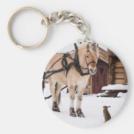Landtiere reden Pferd und Kaninchen Schlüsselanhänger