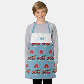 Landtiere & rote Traktor Barnyard Boys Muster Schürze (Getragen)