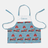 Landtiere & rote Traktor Barnyard Boys Muster Schürze (Vorderseite)