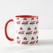 Landtiere & rote Traktoren Barnyard Boys Girls Tasse (Links)