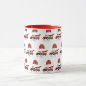 Landtiere & rote Traktoren Barnyard Boys Girls Tasse (Zentrum)