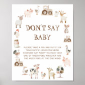 Landtiere sagen nicht Baby Game Poster (Vorne)