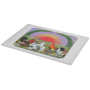 Landtiere Schneidebrett